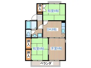 エスポアール荒井【1階】の間取り