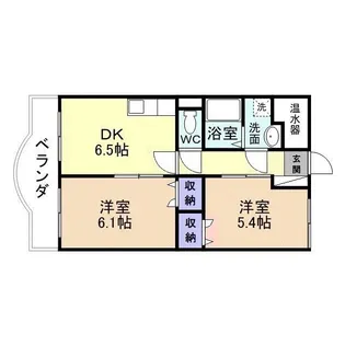 スカイコートパレス【1階】の間取り