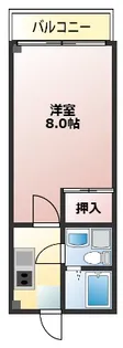 マリンハイム【3階】の間取り