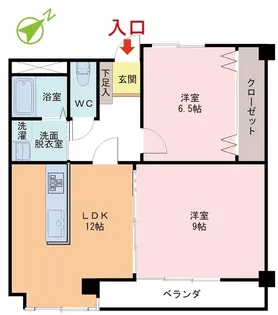 ブレシア【1階】の間取り