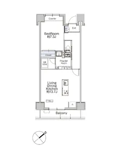 クラシアム神奈川台場【4階】の間取り