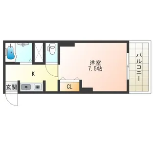 ジュネス福島【4階】の間取り