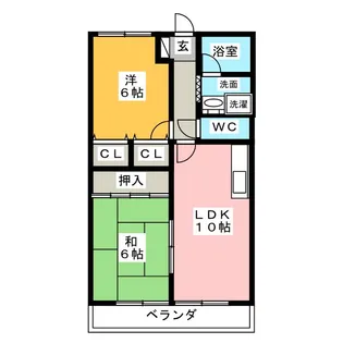 グレンコートII【1階】の間取り
