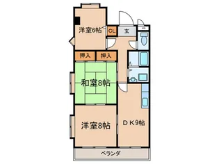 ハイムアゼリア【4階】の間取り