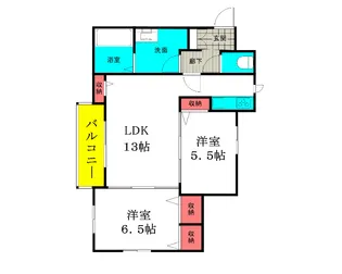 シャーメゾンアーク【2階】の間取り