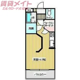大安ヒルズ【4階】の間取り