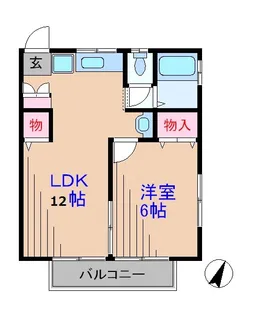 パーシモン市金【2階】の間取り