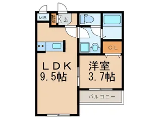 BLANCOSTA TOYONAKAMINAMI【3階】の間取り