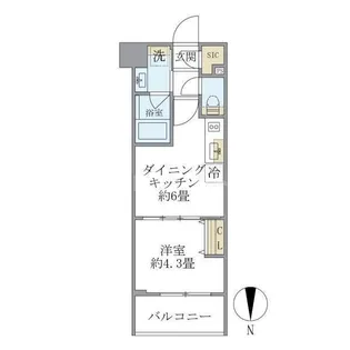 プラティーク目白【7階】の間取り
