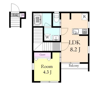 (仮称)イルヴィアーレ成増ヒルズB棟【2階】の間取り