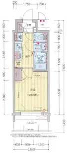 プレサンス新栄ユリシス【2階】の間取り
