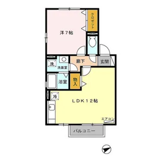 セジュールK’s【2階】の間取り