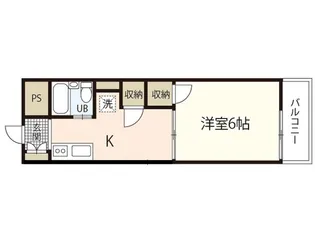 GAGA天満町【7階】の間取り