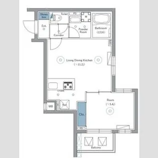 SYFORME NEXT IKEBUKURO WEST【2階】の間取り