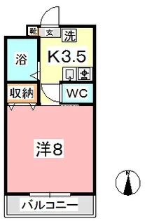 ライフリスタ阿賀崎 A【1階】の間取り