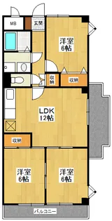 グランドゥール安倉【2階】の間取り