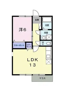 ステラ猪野【1階】の間取り