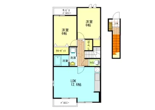 ラゲット・モンターニャ A棟【2階】の間取り