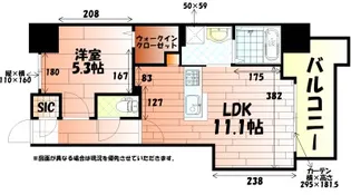 アースコートY’sシティ室町【6階】の間取り