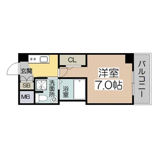 ラシーヌ天王寺町南【8階】の間取り