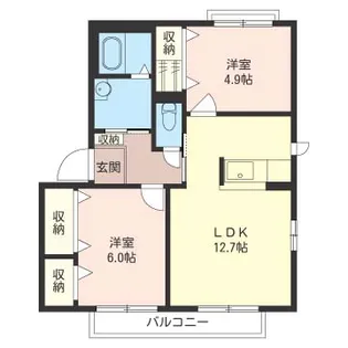SHM メゾン・エムロード【2階】の間取り