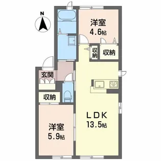 NEOルシードI【1階】の間取り