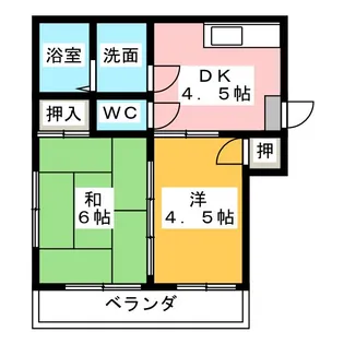 メゾン岡村【2階】の間取り