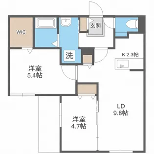 ブランシャールALAIN山の手【3階】の間取り
