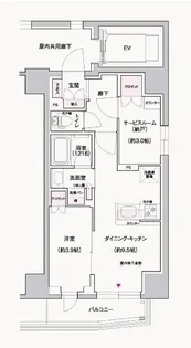 ジェイグランコート上野入谷【4階】の間取り