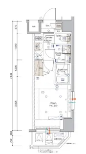 SYFORME KANNAIII【8階】の間取り