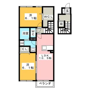 ディアス カーサ【2階】の間取り