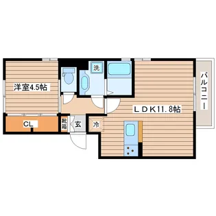 エクセランA【2階】の間取り