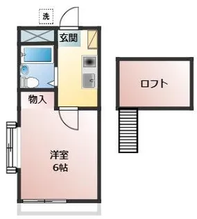 カーサE【2階】の間取り