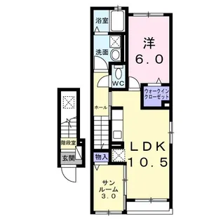 サン・カルム【2階】の間取り