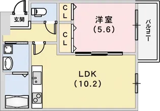 フジパレス兵庫須佐野II番館【3階】の間取り