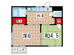 コーポ中沢【2階】の間取り