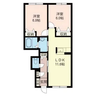 ロザージュ【1階】の間取り