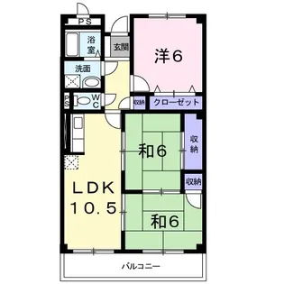 ニューサンライズ【2階】の間取り