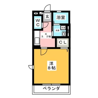 ローズ クミコウ【1階】の間取り