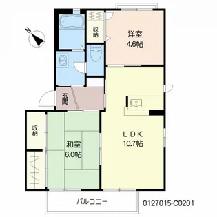 バリュージュRYO C棟【2階】の間取り