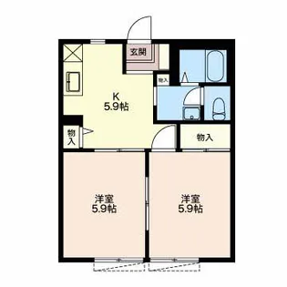 フレグランス中畑【2階】の間取り