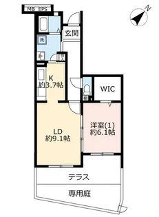 URコンフォール北原【1階】の間取り
