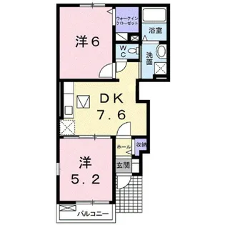 カーサ・エテルノT’S【1階】の間取り