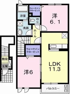 サニーレジデンス御着A【2階】の間取り