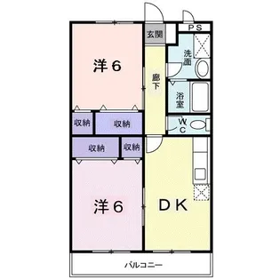 クリエースト【2階】の間取り