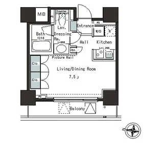 パークアクシス本郷の杜【9階】の間取り