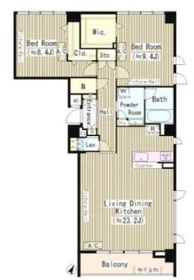 彩桜春庵【2階】の間取り