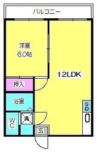アートイン ファーストハウスI【2階】の間取り