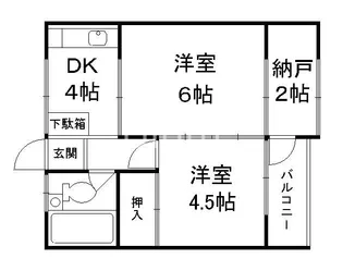 稲荷マンション【2階】の間取り