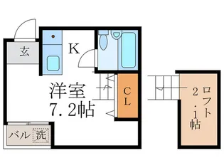 コート銀閣寺【1階】の間取り